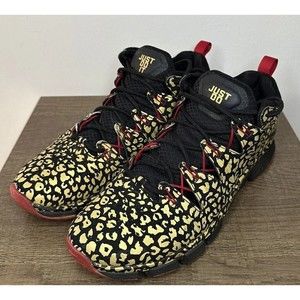 Nike Free Trainer 7.0 Unleashed Speed Gold Cheetah Print Men's 10- 599087-006